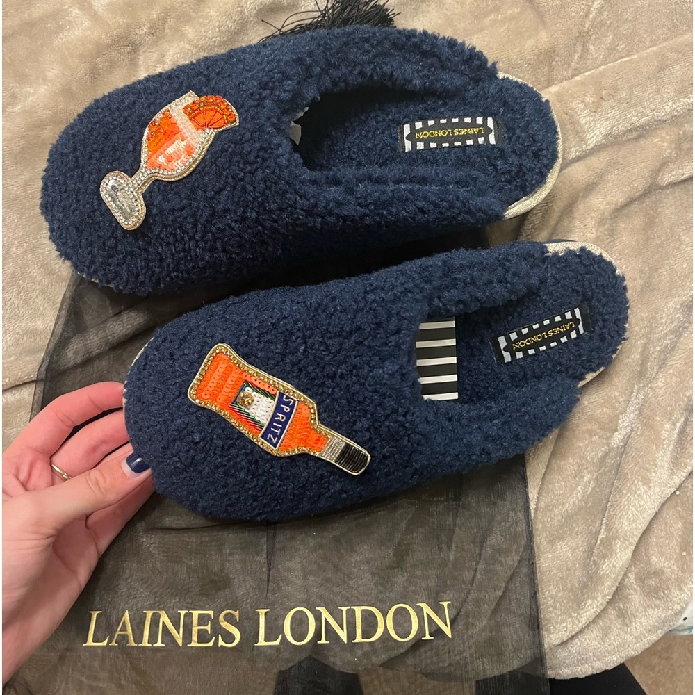 Wolf and Badger Aperol Spritz Slippers